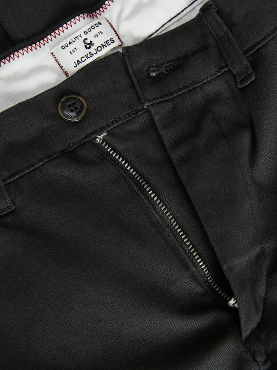 Jack & Jones Pantaloni pentru bărbați Chino Elastice cu Croială Lejeră Negru