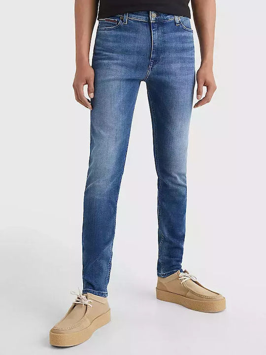 Tommy Hilfiger Pantaloni de Bărbați din Jean în Croială Skinny Albastru