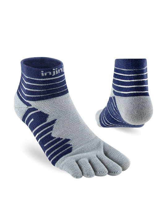 Injinji Ultra Run Techical Mini Șosete de alergare Gri Injinji Ultra Run Techical Mini Șosete de alergare Gri