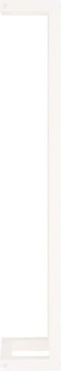 vidaXL Single Wall-Mounted Bathroom Rail ​110x110cm White