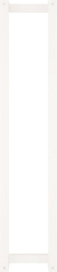 vidaXL Single Wall-Mounted Bathroom Rail ​110x110cm White
