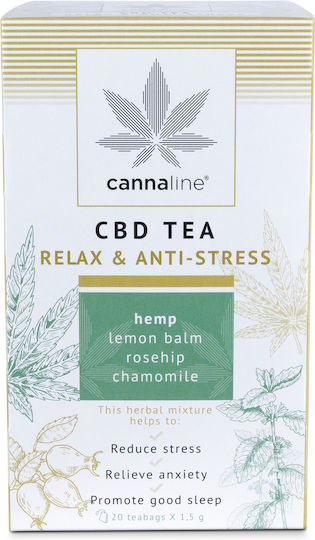Cannaline CBD Tea Relax & Anti-Stress 20τμχ