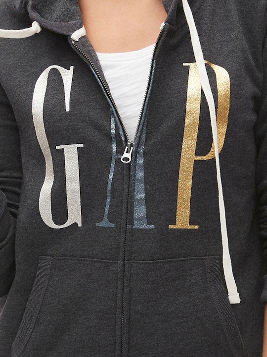 Women's Sweatshirt Jacket Hooded Navy Blue