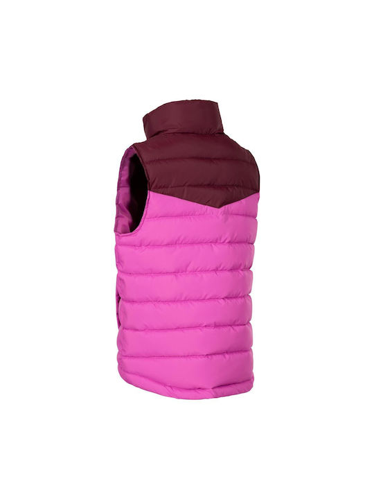 Trespass Kids Casual Jacket Sleeveless short Hooded Fuchsia