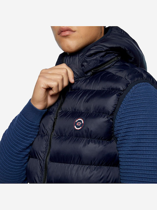 Sleeveless Jacket Puffer Navy Blue