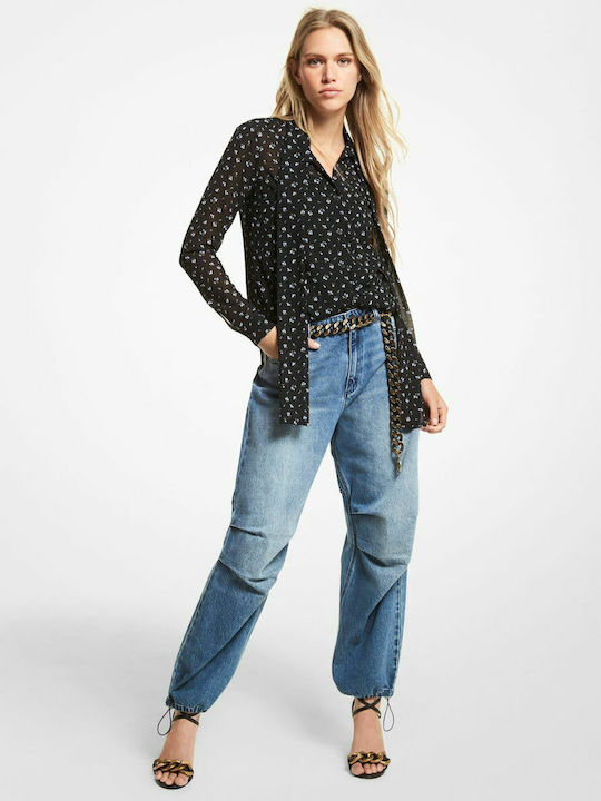 Hoch tailliert Damenjeans