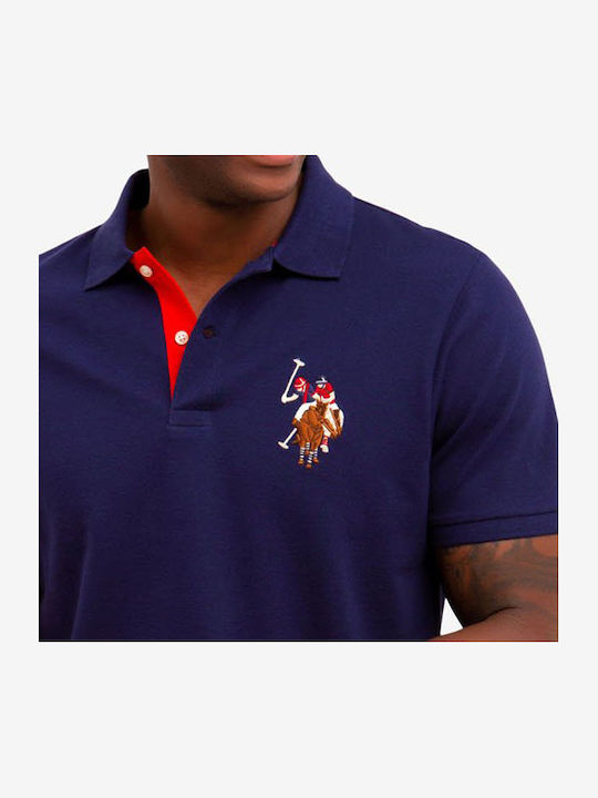 Polo Short Sleeve Navy Blouse