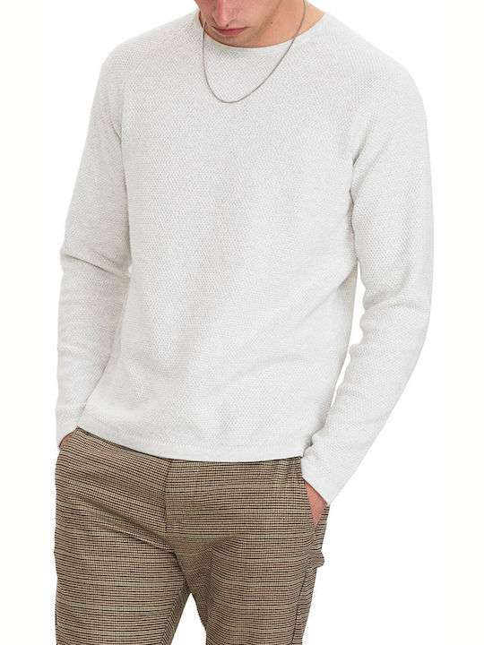 Gabba P5527 Men's Long Sleeve Sweater Off White