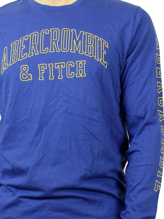 Abercrombie & Fitch Men's Long Sleeve Blouse Blue