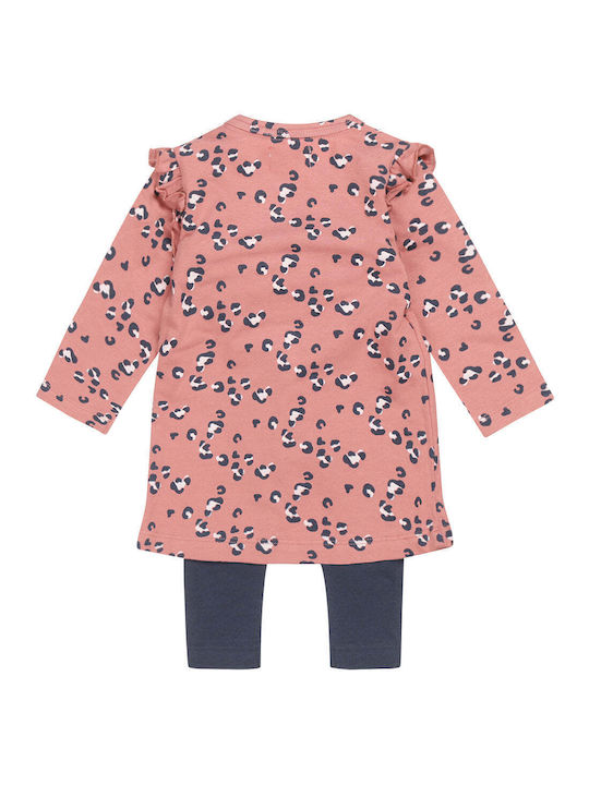 Dirkje Kids Set with Leggings Winter 2pcs Pink