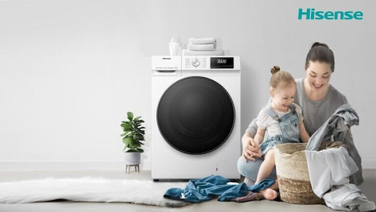 Hisense Πλυντήριο-Στεγνωτήριο Ρούχων 10kg/6kg Ατμού 1400 Στροφές
