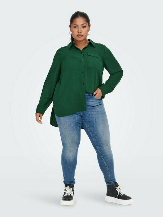 Only Women's Monochrome Long Sleeve Shirt Green