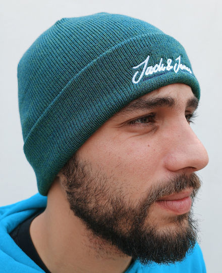 Beanie Ανδρικός Σκούφος Πλεκτός σε Πράσινο χρώμα