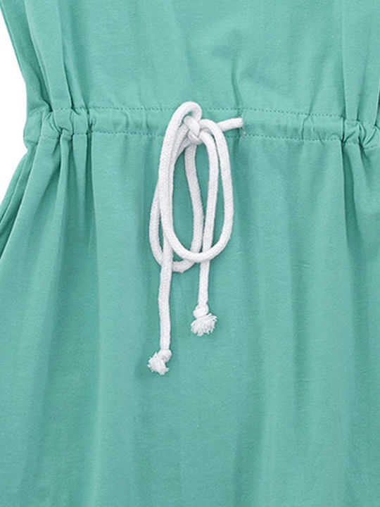 Children's Dress Short Sleeve Green