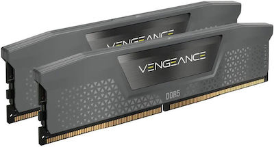 Corsair Vengeance 64GB DDR5 RAM με 2 Modules (2x32GB) και Ταχύτητα 6000 για Desktop