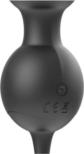 Brilly Glam Ασύρματες Κολπικές Μπάλες με Δόνηση Vibrating Kegel Training Remote Control Beads Black