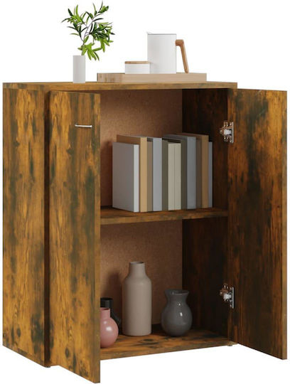 Wooden Office Cabinet Chestnut 60x30x75cm