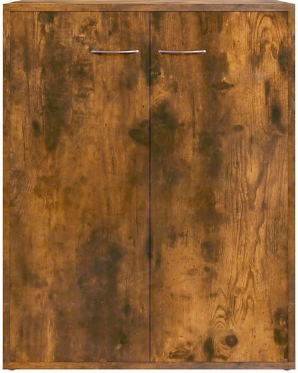 Wooden Office Cabinet Chestnut 60x30x75cm