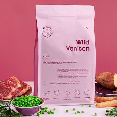 Buddy Pet Foods Wild Venison 12kg Hrană uscată fără Cereale & Gluten pentru Câini Adulți cu și cu Cerb