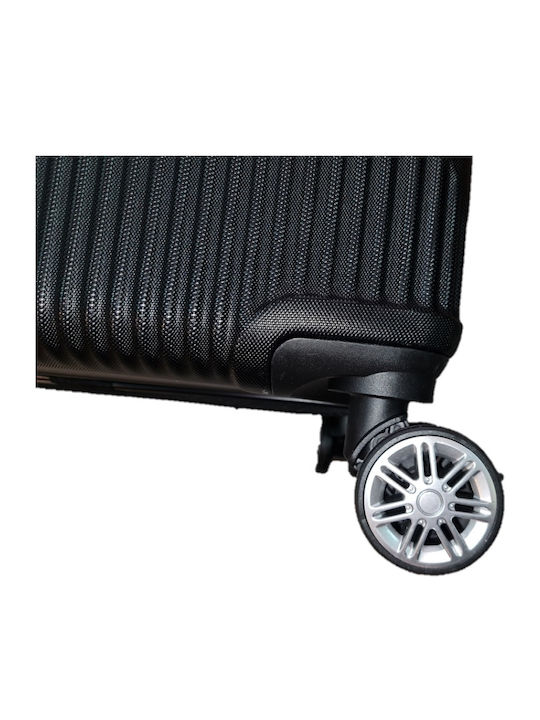 Ormi ESH312 Valize de Călătorie Dure Negre Înălțime Maximă 64cm cu 4 roți Set 2buc