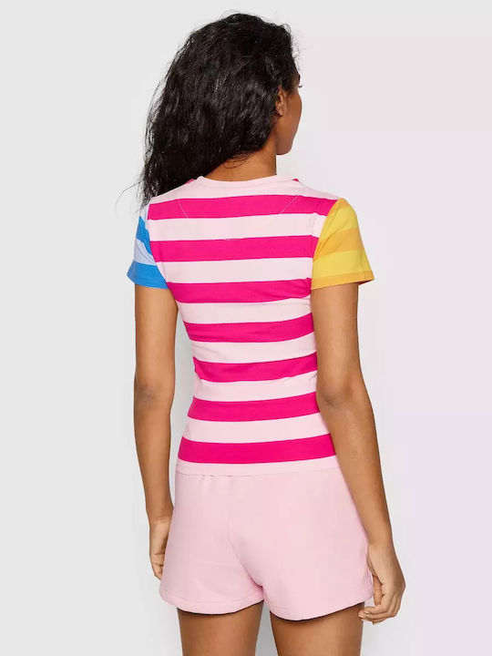 Karl Kani Women's T-shirt Striped Multicolour