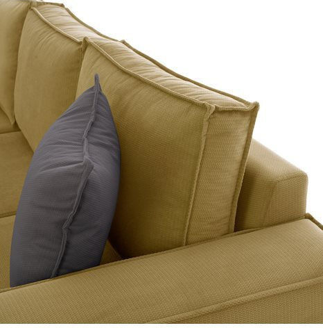 Monaco Colțar Canapea cu Unghi reversibil Galben 240x170x86cm.