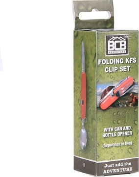 BCB KFS Clip Set Cutlery for Camping Spoon and Cutlery Set