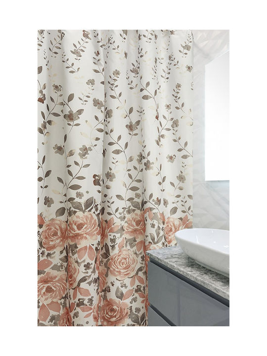 Whitegg BC060 Shower Curtain Fabric 180x180cm Ecru
