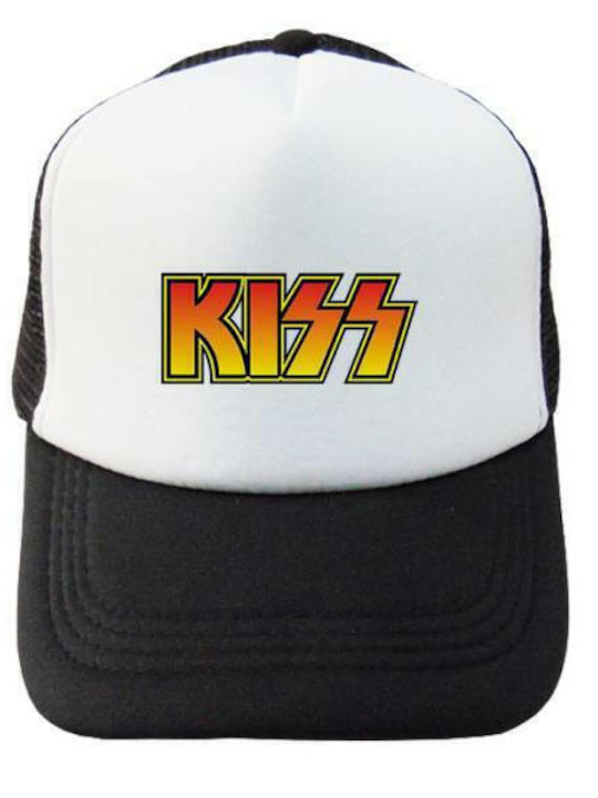 Kiss Logo Jockey mit Netz Schwarz