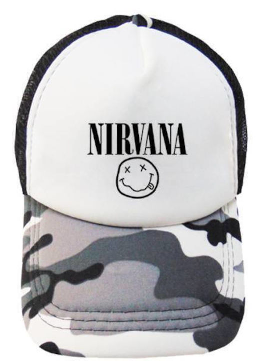 Men's Trucker Cap Gray Camo