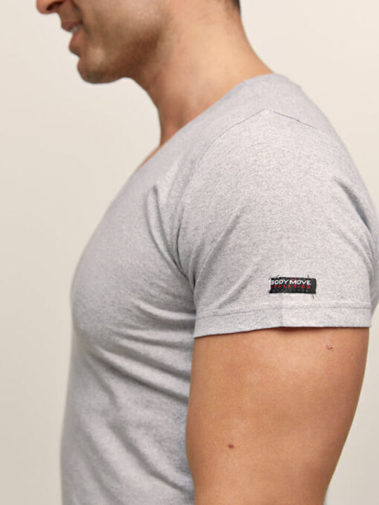 Men's Athletic T-shirt Short Sleeve Gray -5