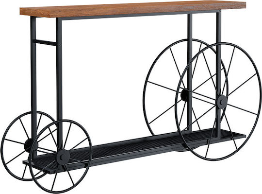 Bike Consolă Lemnoasă Neagră / Nucă L148xL28xÎ85cm
