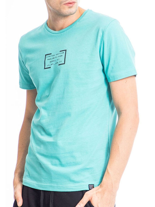 Paco & Co Men's Short Sleeve T-shirt Turquoise