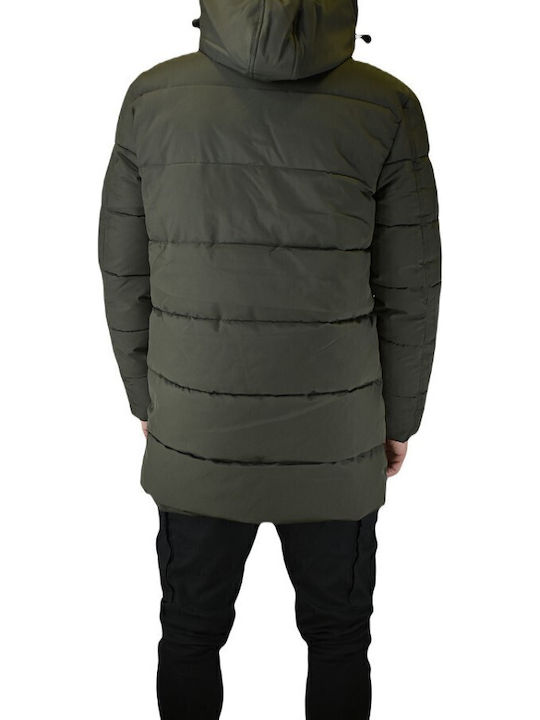 Rebase Μπουφάν Puffer Dark Olive