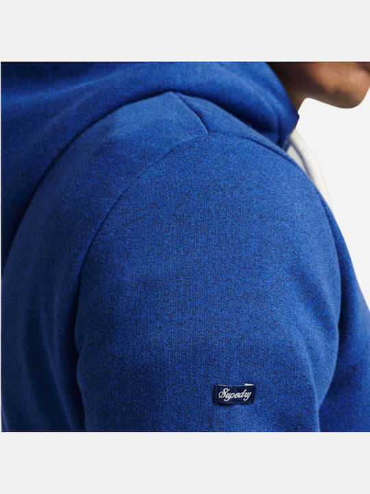 Sweatshirt with Hood Bright Blue Grit
