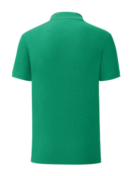 Fruit of the Loom Iconic Men's Short Sleeve Promotional Blouse Heather Green