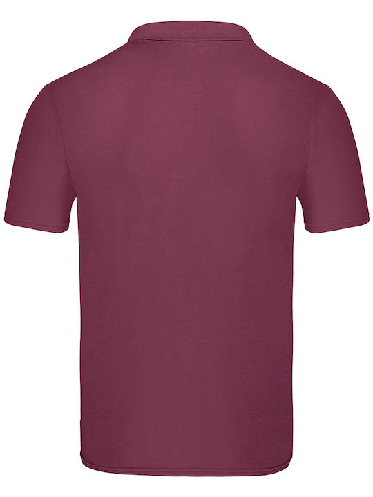 Fruit of the Loom Original Men's Short Sleeve Promotional Blouse Burgundy