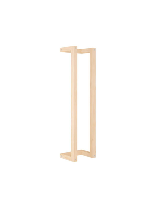 vidaXL Ράγα Μπάνιου Μονή Επιτοίχια με Βίδες ​90x90cm Καφέ