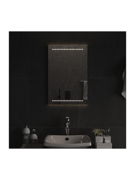 vidaXL Oglindă de Baie Dreptunghiulară Lumini LED Atingere 60x40cm