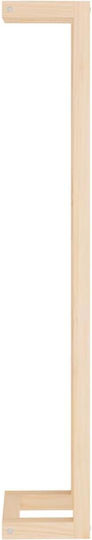 vidaXL Single Wall-Mounted Bathroom Rail ​110x110cm Brown