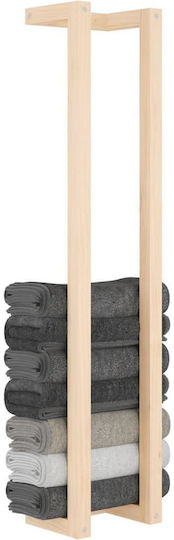 vidaXL Single Wall-Mounted Bathroom Rail ​110x110cm Brown