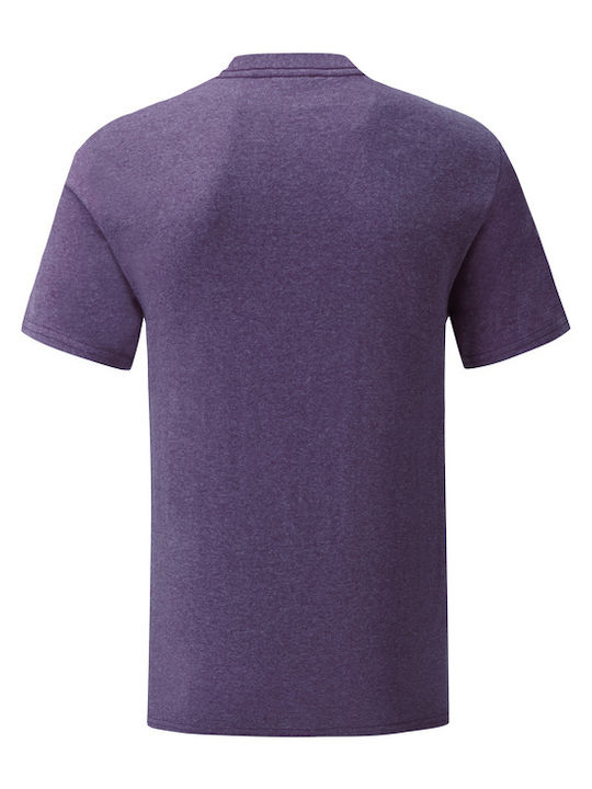 Fruit of the Loom Iconic 150 T Men's Short Sleeve Promotional T-Shirt Heather Purple