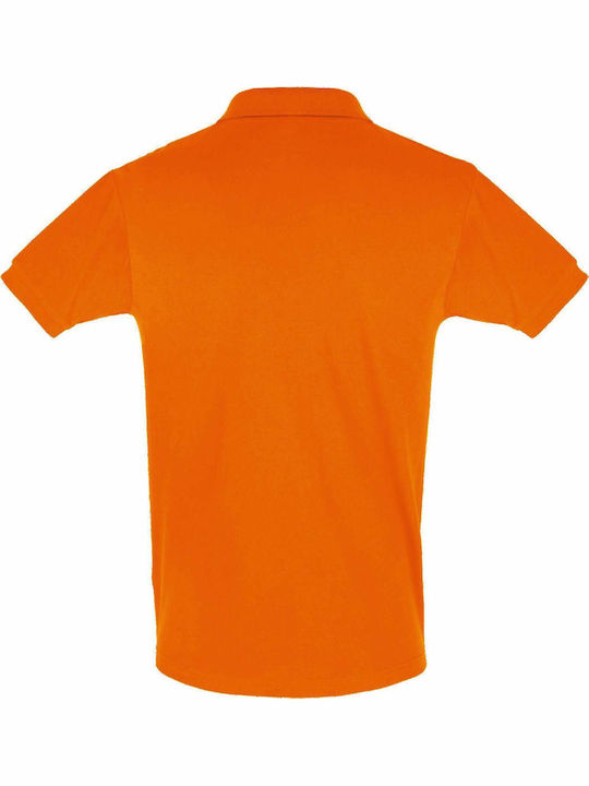 Sol's Ανδρικό Διαφημιστικό T-shirt Κοντομάνικο σε Πορτοκαλί Χρώμα