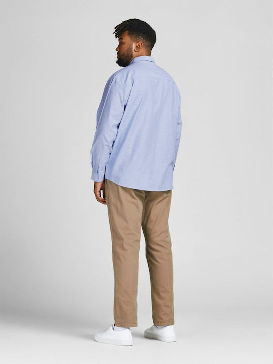 Long-sleeved Cotton Shirt Cashmere Blue