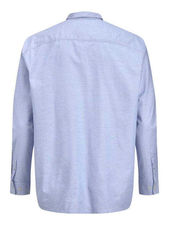 Long-sleeved Cotton Shirt Cashmere Blue