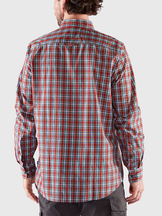 Fjallraven Men's Shirt Long Sleeve Checked Deep Red