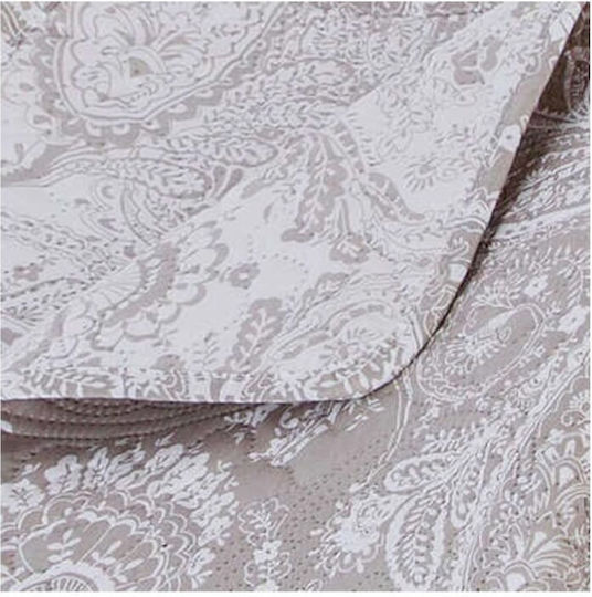 Atmosphera Set Tagesdecken Übergröße aus Polyester Beiges 240x260cm 3 Stück