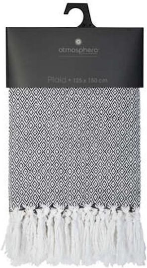 Atmosphera Ριχτάρι Πολυθρόνας 125x150εκ. Μαύρο