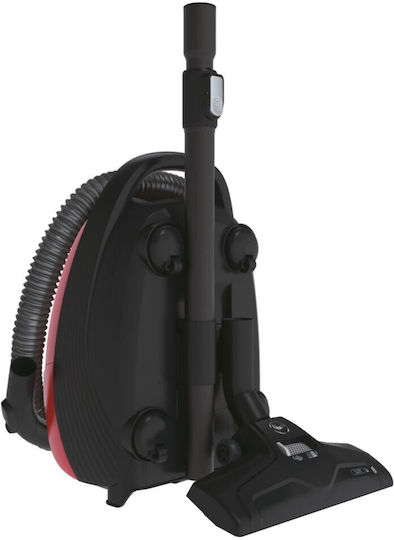 Hoover HE310HM 011 Ηλεκτρική Σκούπα 850W με Σακούλα 3.5lt Κόκκινη
