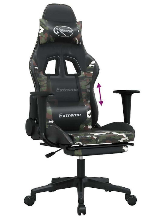 vidaXL 3143710 Καρέκλα Gaming Δερματίνης Μαύρο/Παραλλαγή